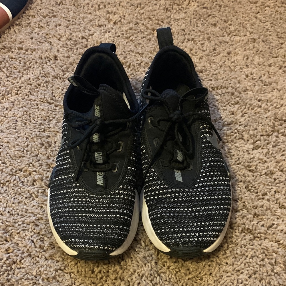 Nike Kids Black and White Patterned Sneakers